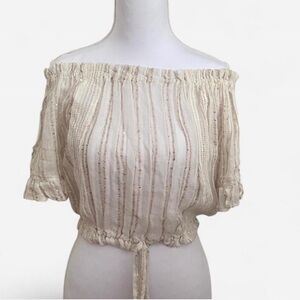 Sheer Off Shoulder Top